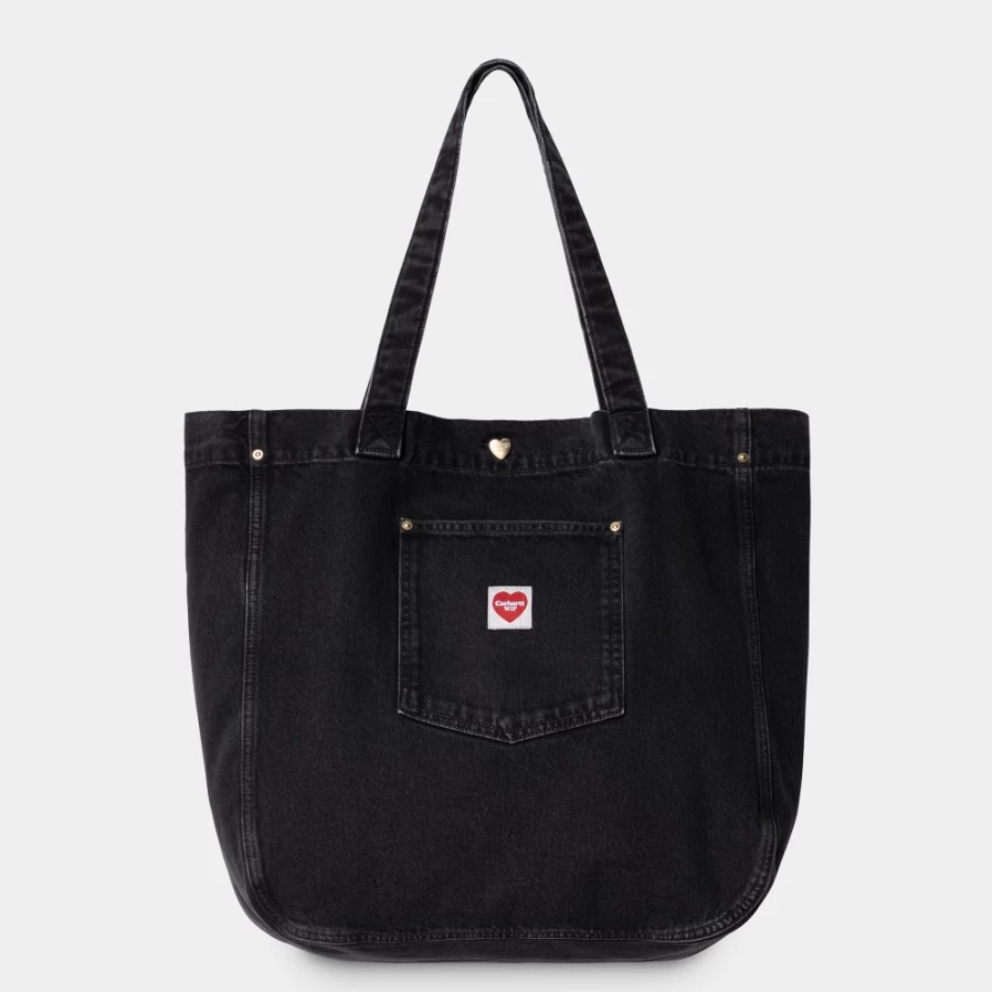 Carhartt WIP Nash Tote Bag - Black Durable Canvas Carryall for Work & Everyday Use