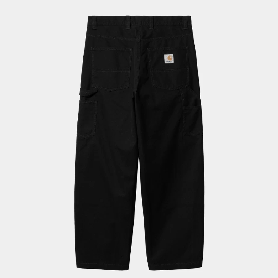 Carhartt WIP Men's Black Wide Panel Pant - Durable Workwear & Street Style