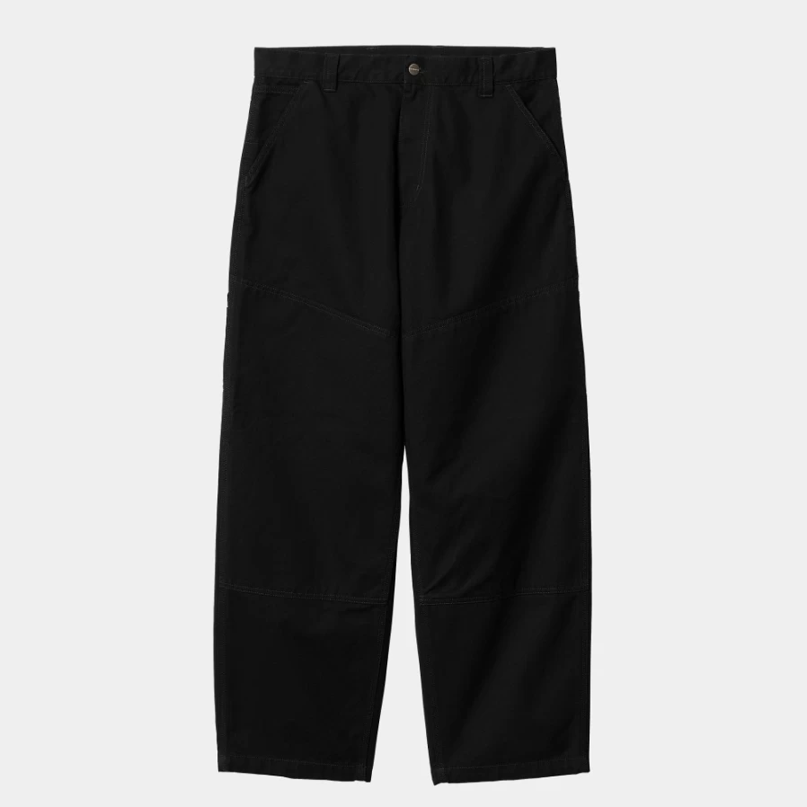 Carhartt WIP Men's Black Wide Panel Pant - Durable Workwear & Street Style
