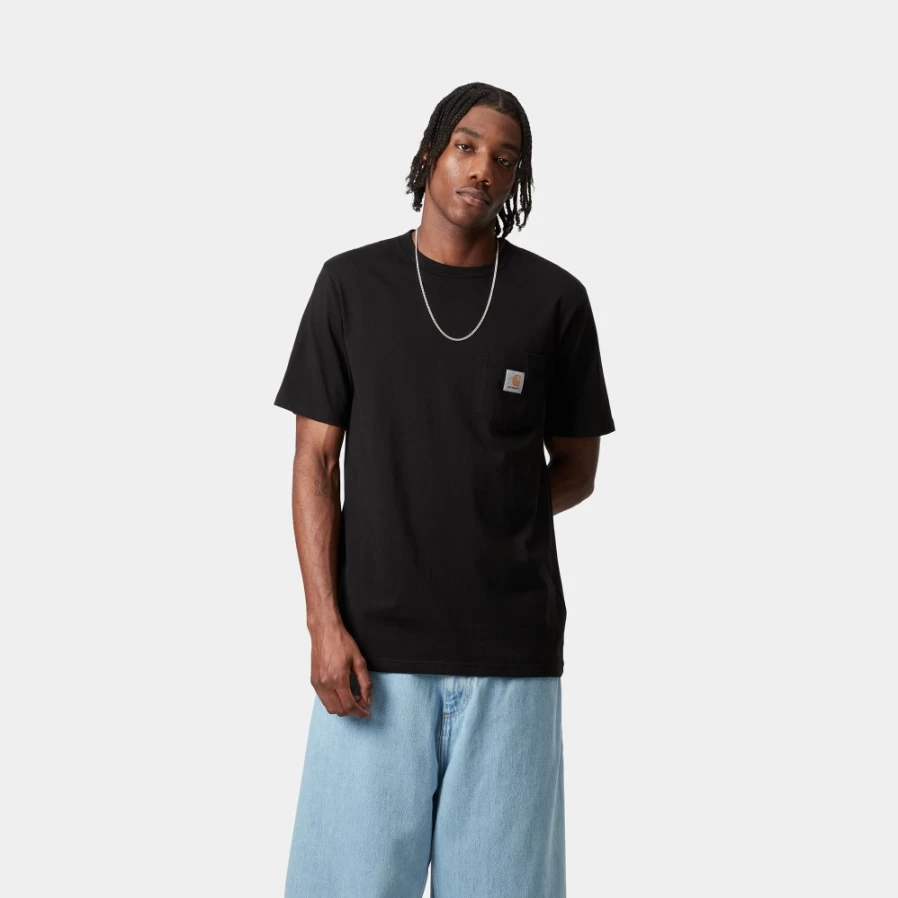 Carhartt WIP Men's Black Short Sleeve Pocket T-Shirt