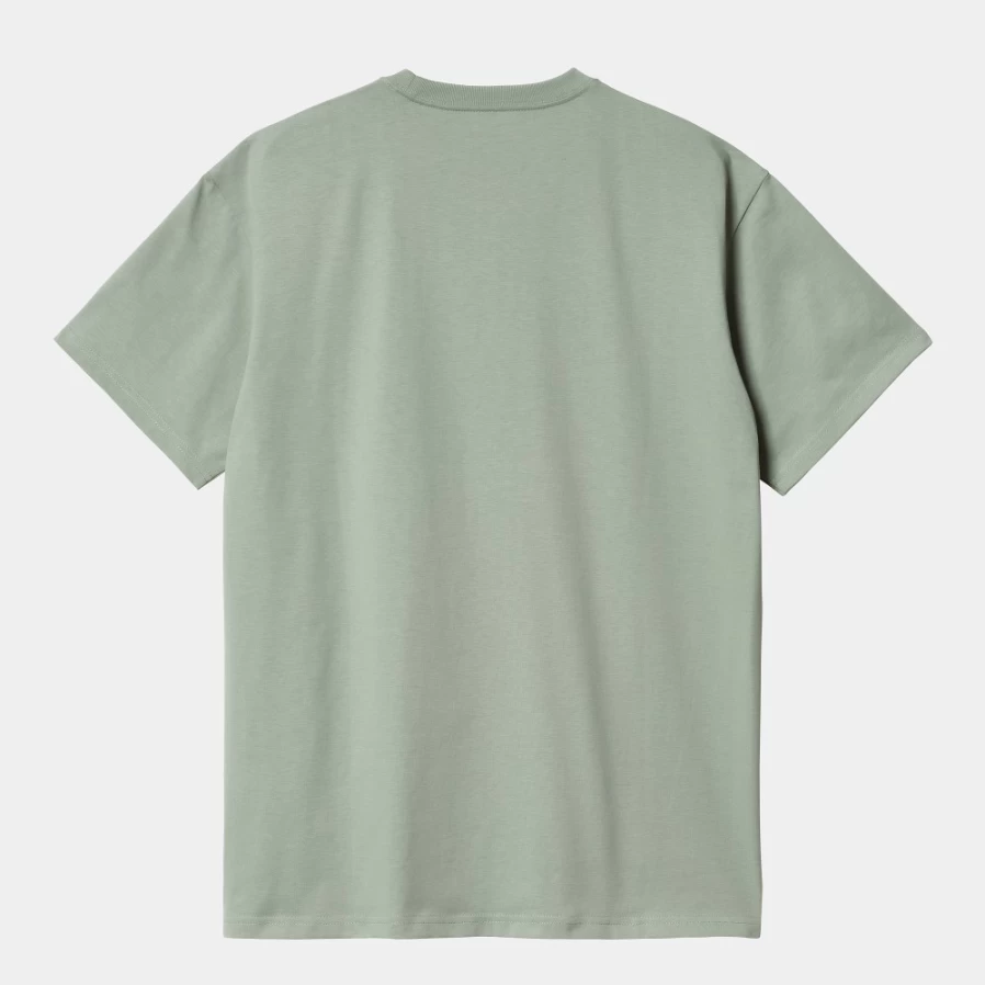 Carhartt WIP Men's S/S Chase T-Shirt in Glassy Teal & Gold