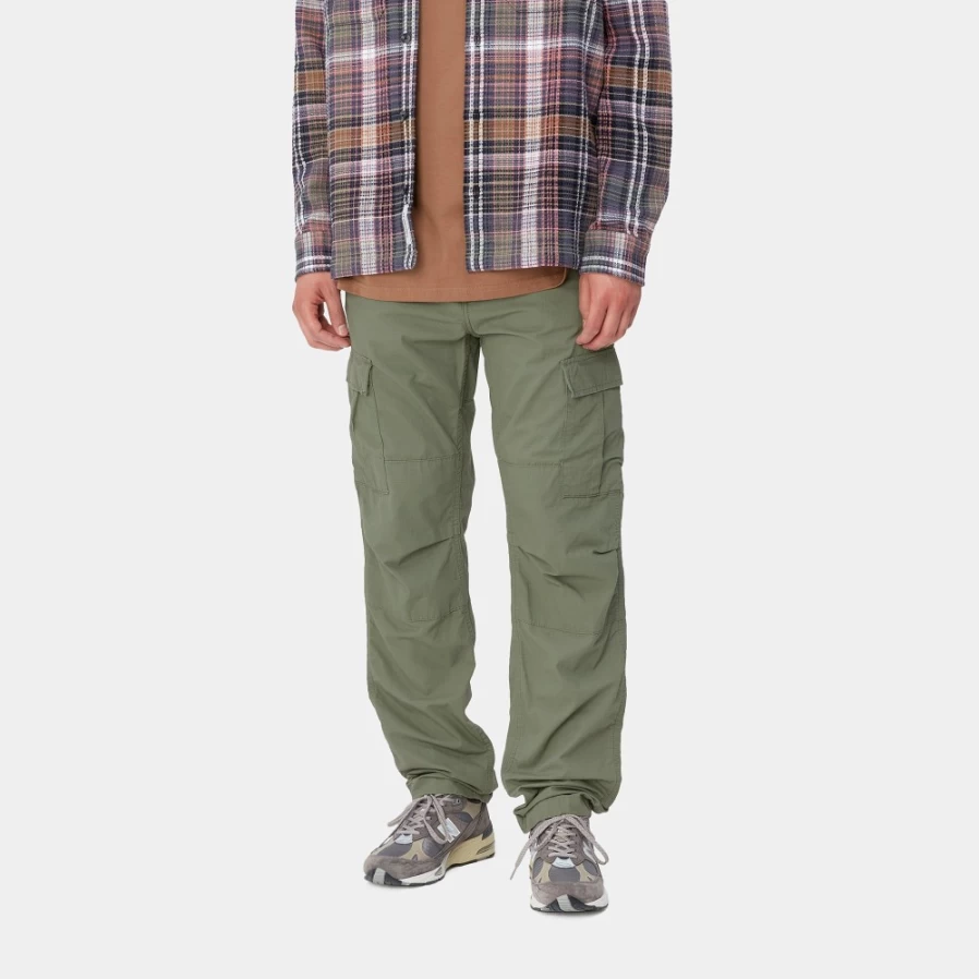 Carhartt WIP Men's Aviation Pant in Dollar Green - Durable Workwear Trousers