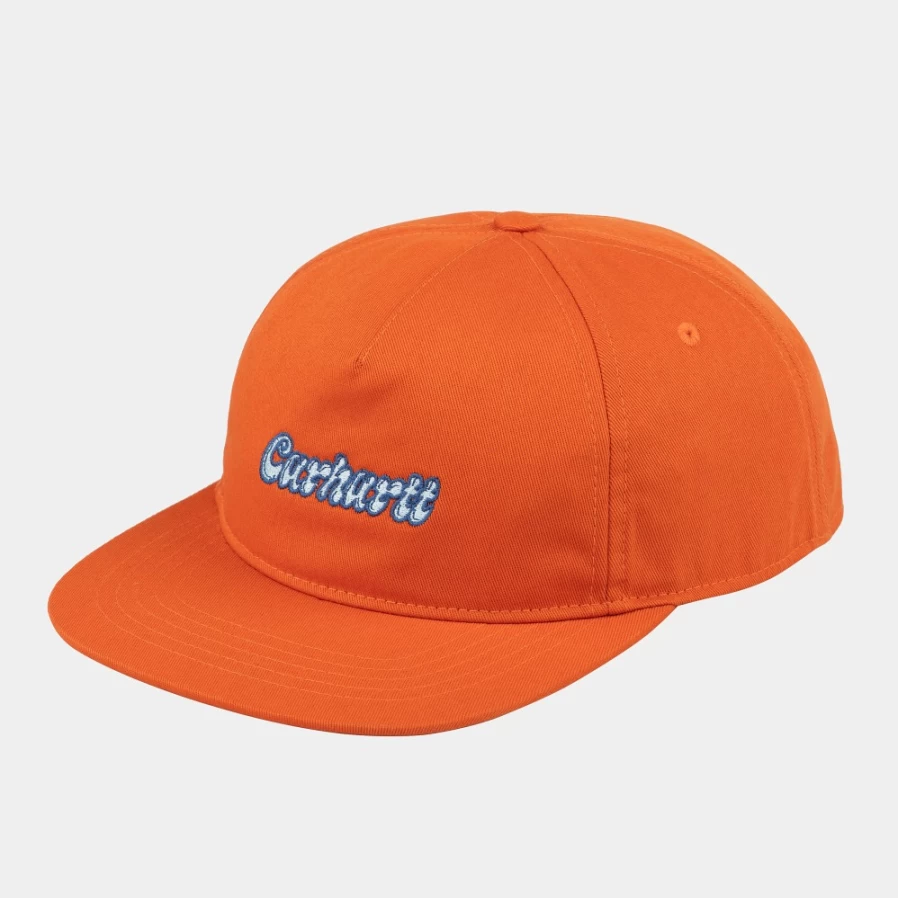 Carhartt WIP Liquid Script Cap in Kumquat Color - Stylish & Comfortable Baseball Hat