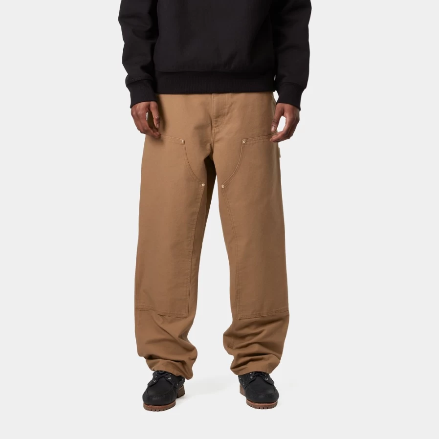 Carhartt WIP Men's Double Knee Work Pants in Hamilton Brown - Durable Utility Trousers