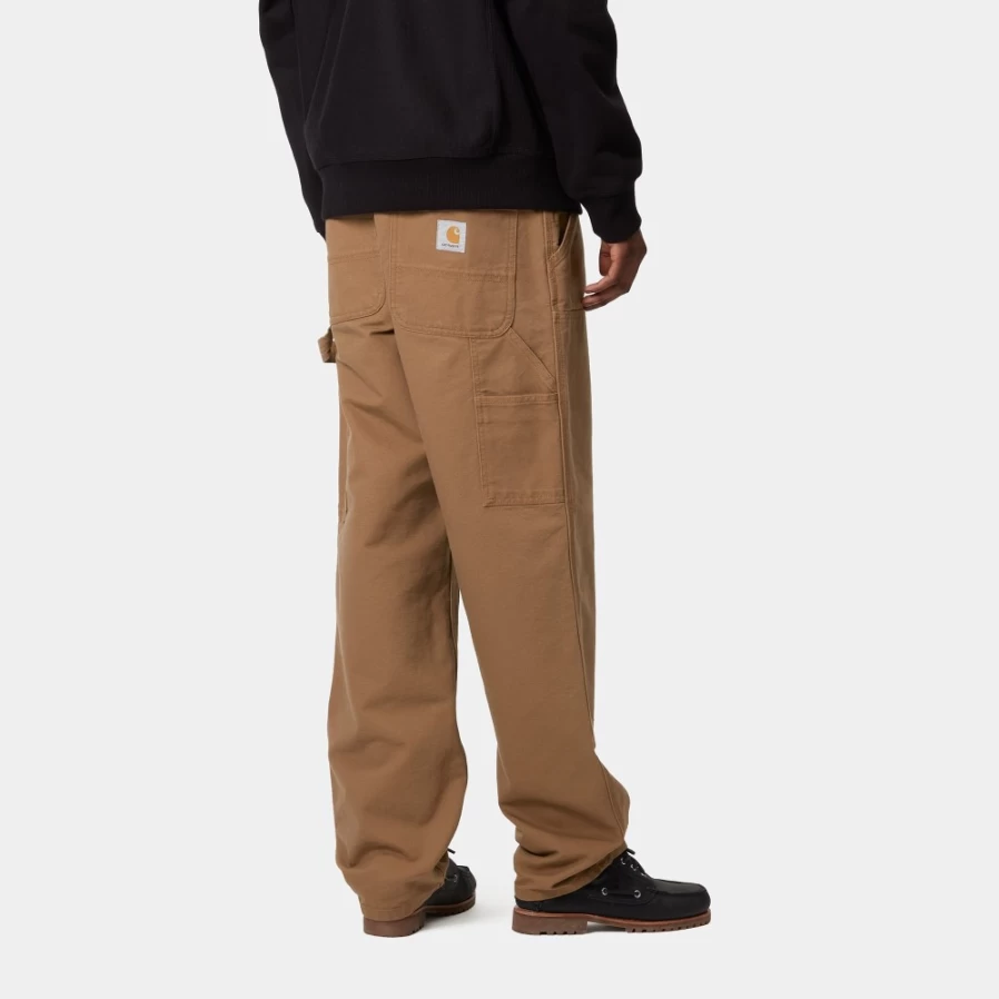 Carhartt WIP Men's Double Knee Work Pants in Hamilton Brown - Durable Utility Trousers