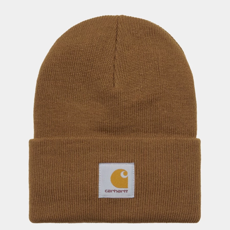 Carhartt WIP Acrylic Watch Hat in Hamilton Brown - Warm Knit Beanie with Brim