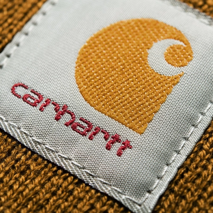 Carhartt WIP Acrylic Watch Hat in Hamilton Brown - Warm Knit Beanie with Brim