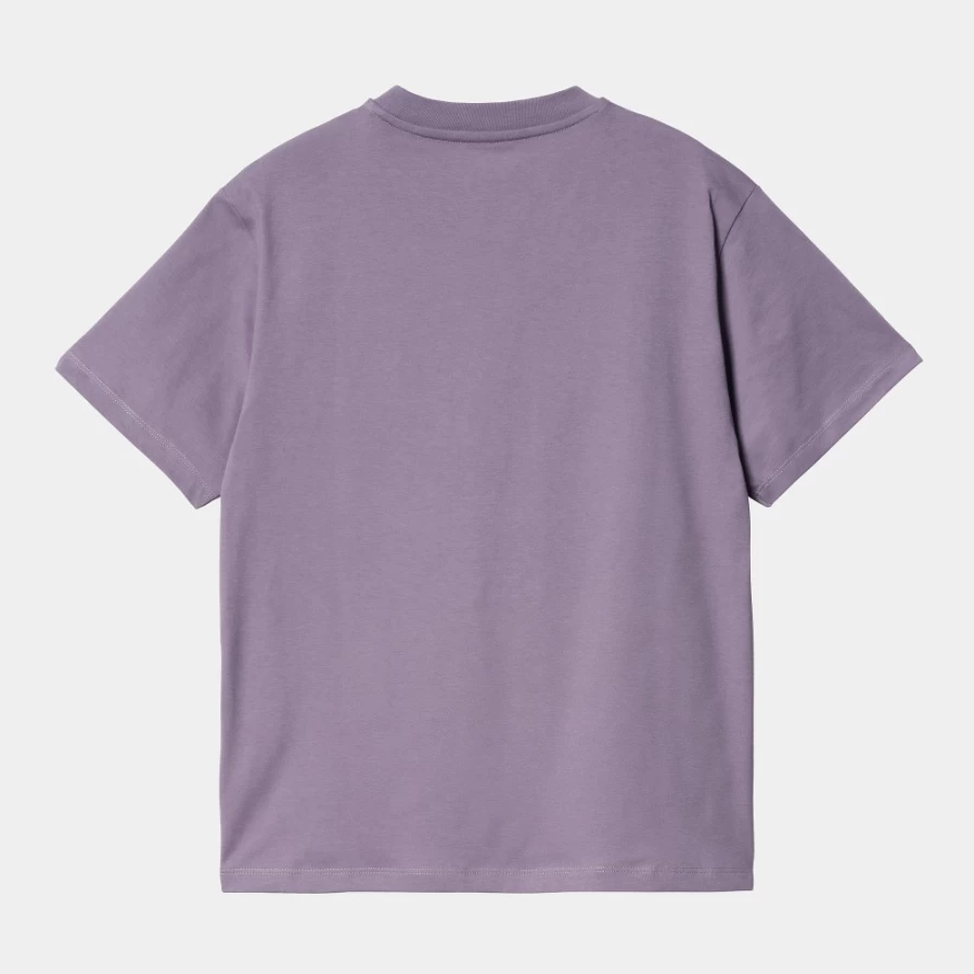 Carhartt WIP Women's Glassy Purple Short Sleeve Pocket T-Shirt