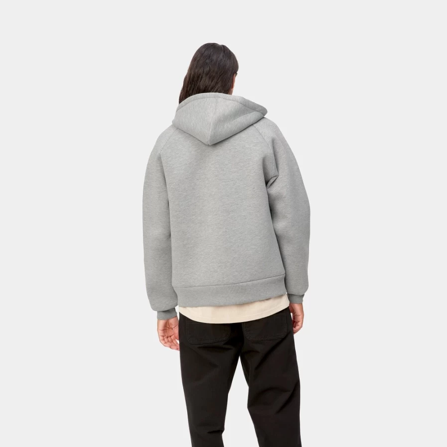 Carhartt WIP Men's Car-Lux Hooded Jacket in Grey Heather