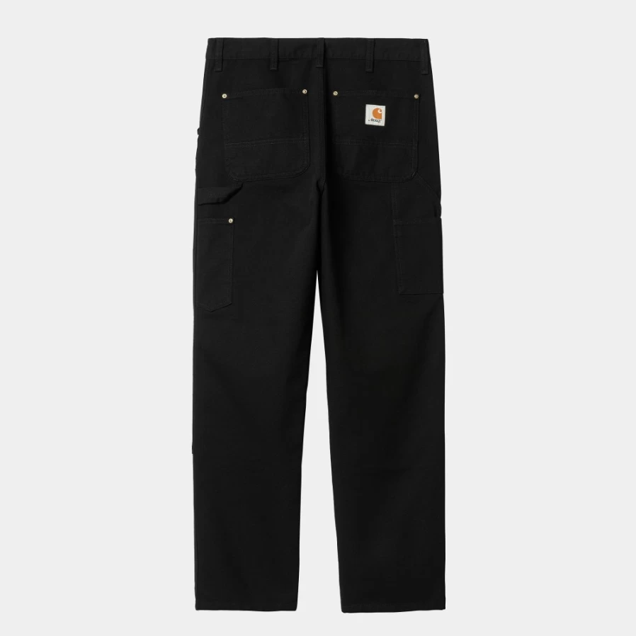 Carhartt WIP Men's Double Knee Pants in Awake NY Black - Durable Workwear Trousers