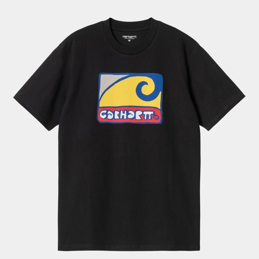 Carhartt WIP Men's Black Short Sleeve Fibo T-Shirt