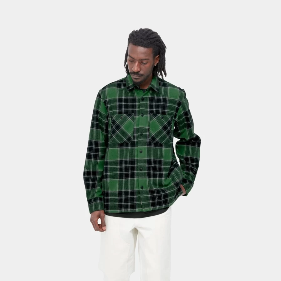 Carhartt WIP Men's Long Sleeve Jared Check Shirt