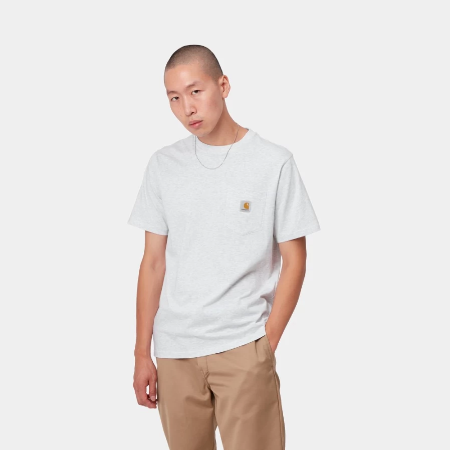Carhartt WIP Men's Ash Heather Short Sleeve Pocket T-Shirt S/S