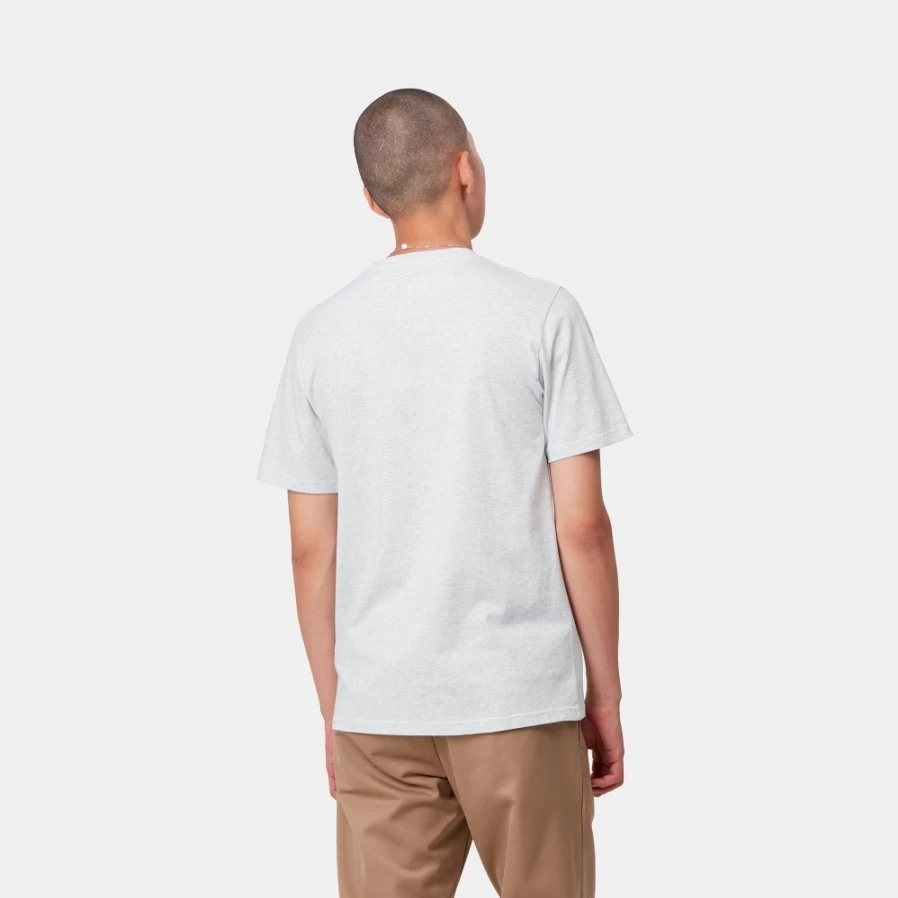 Carhartt WIP Men's Ash Heather Short Sleeve Pocket T-Shirt S/S