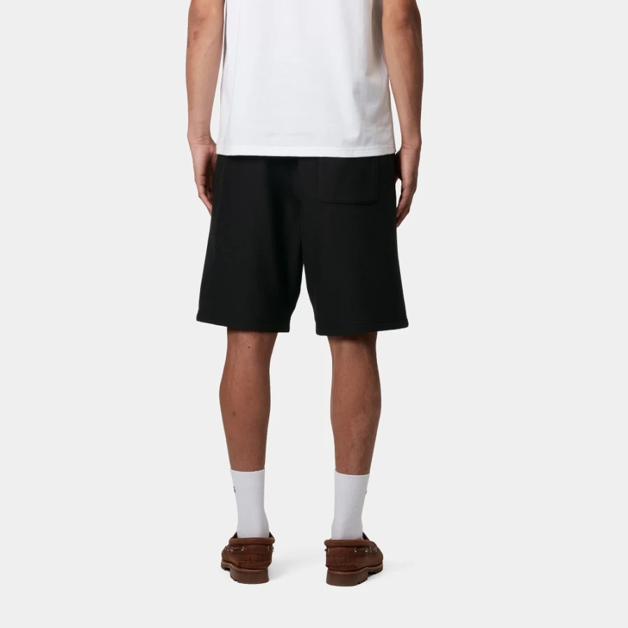 Carhartt WIP Men's American Script Sweat Shorts in Black