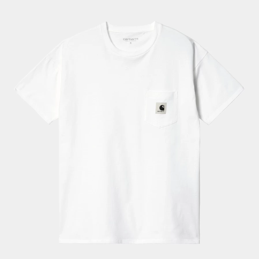 Carhartt WIP Women's White Short Sleeve Pocket T-Shirt