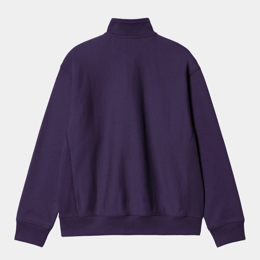 Carhartt WIP Men's Cassis Half Zip American Script Sweatshirt