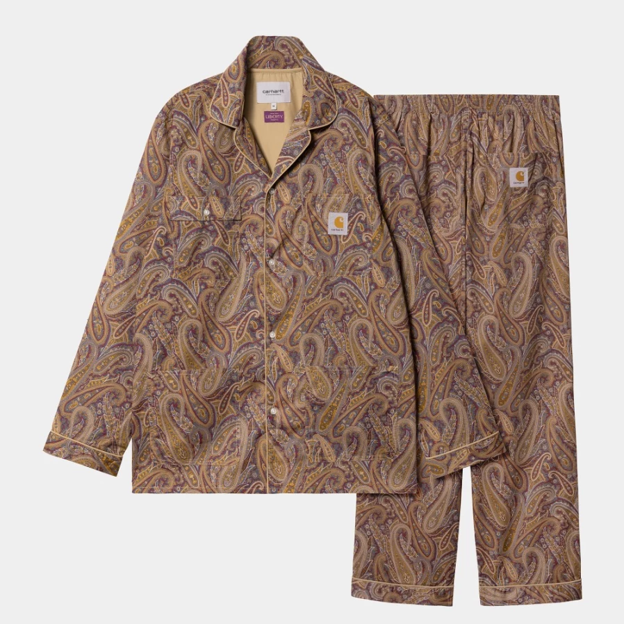 Carhartt WIP Pajama Set Made with Liberty Fabric in Paisley Park Print