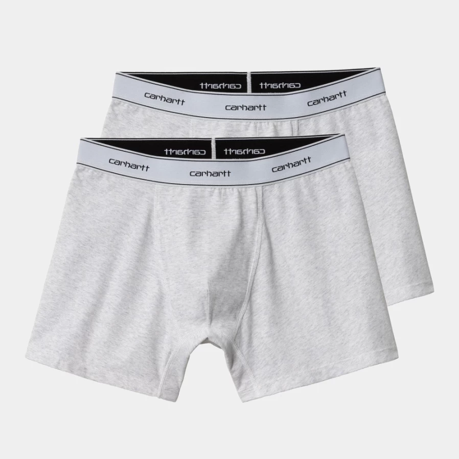 Carhartt WIP Men's Cotton Trunks in Ash Heather - Comfortable Boxer Briefs