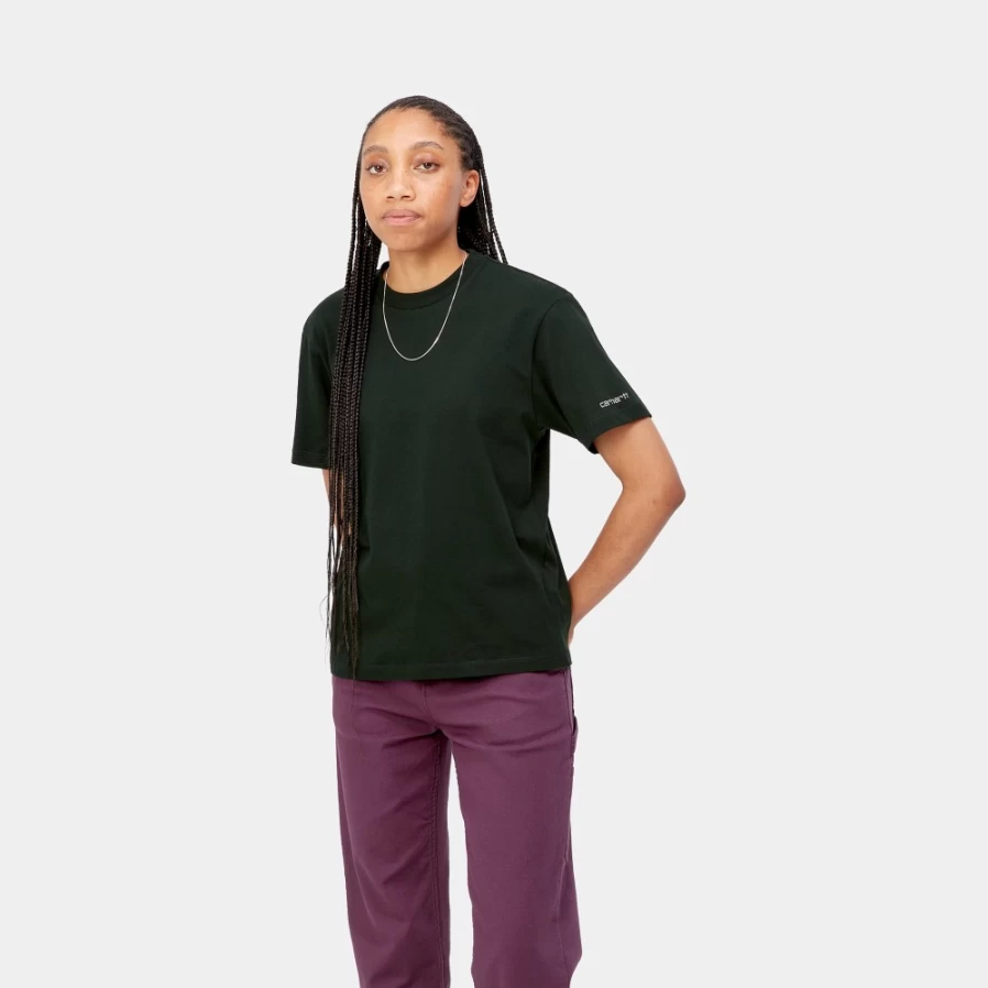Carhartt WIP Women's Dark Cedar Wax Ontario Short Sleeve T-Shirt