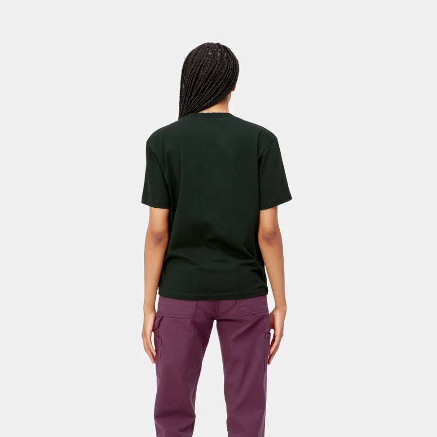 Carhartt WIP Women's Dark Cedar Wax Ontario Short Sleeve T-Shirt