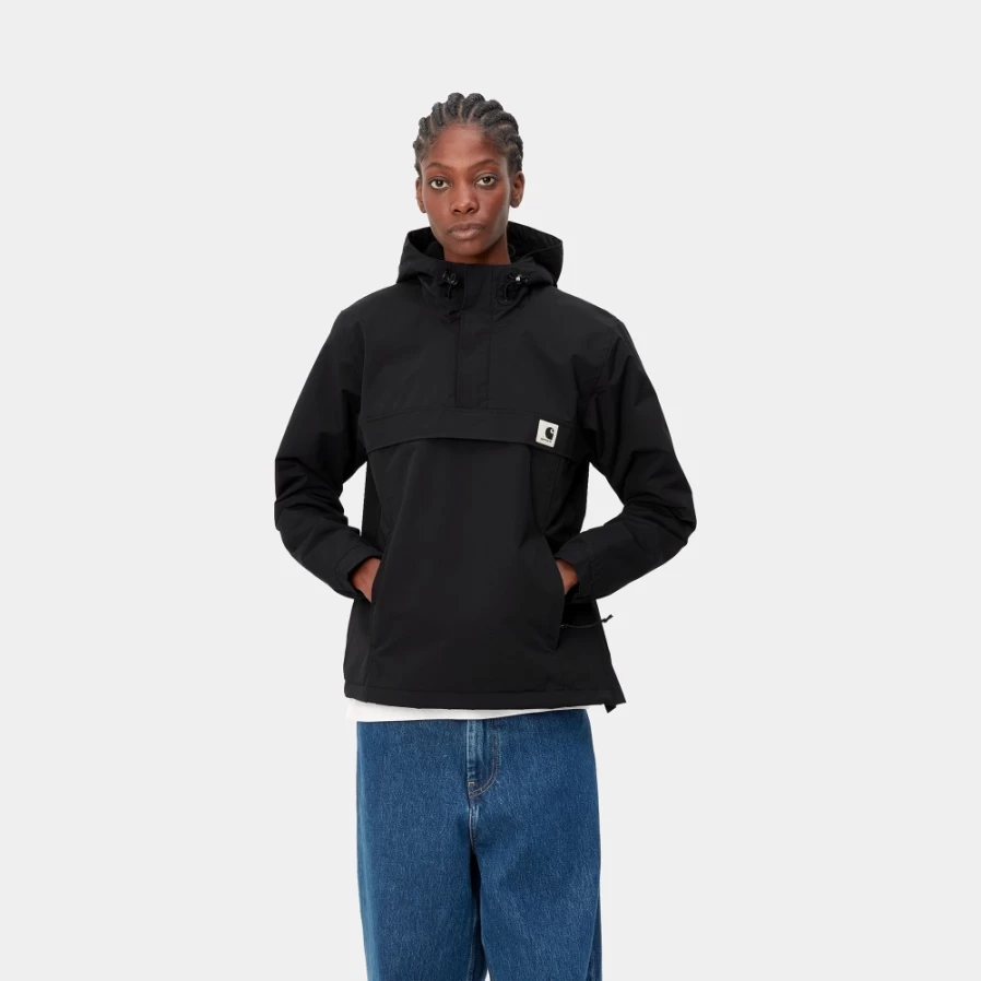 Carhartt WIP Women's Nimbus Pullover Winter Jacket in Black