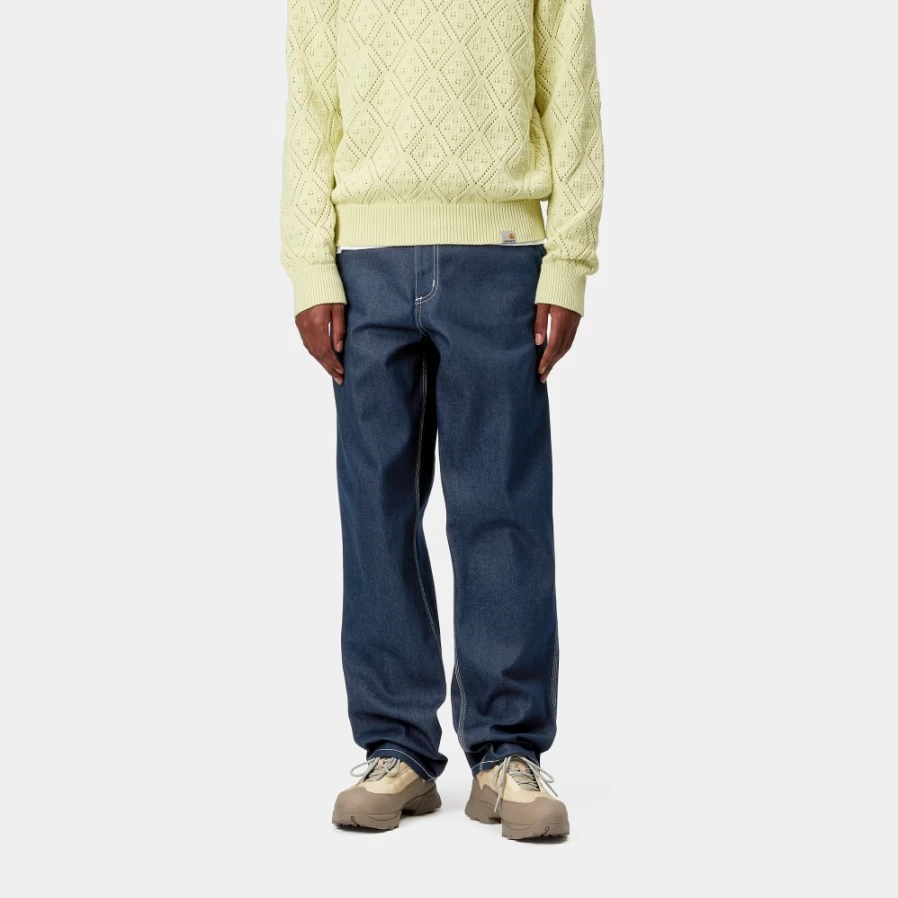 Carhartt WIP Men's Simple Pant in Blue - Classic Comfort Fit Casual Trousers