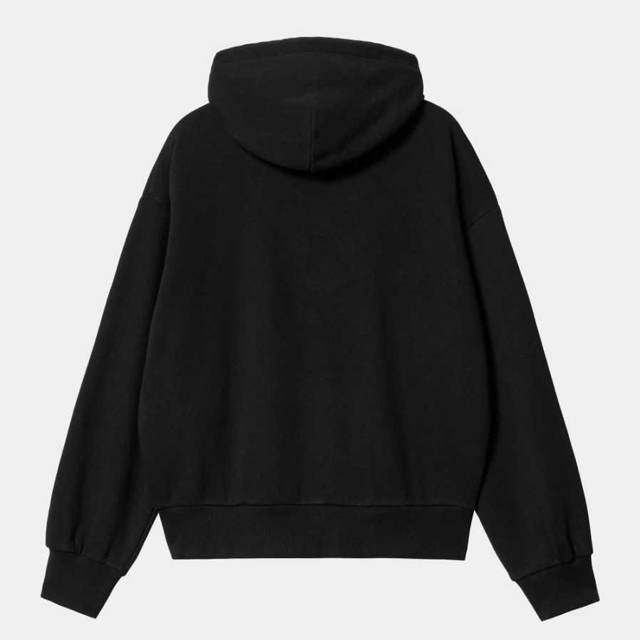Carhartt WIP Women's Casey Hooded Sweatshirt - Black & Silver Pullover