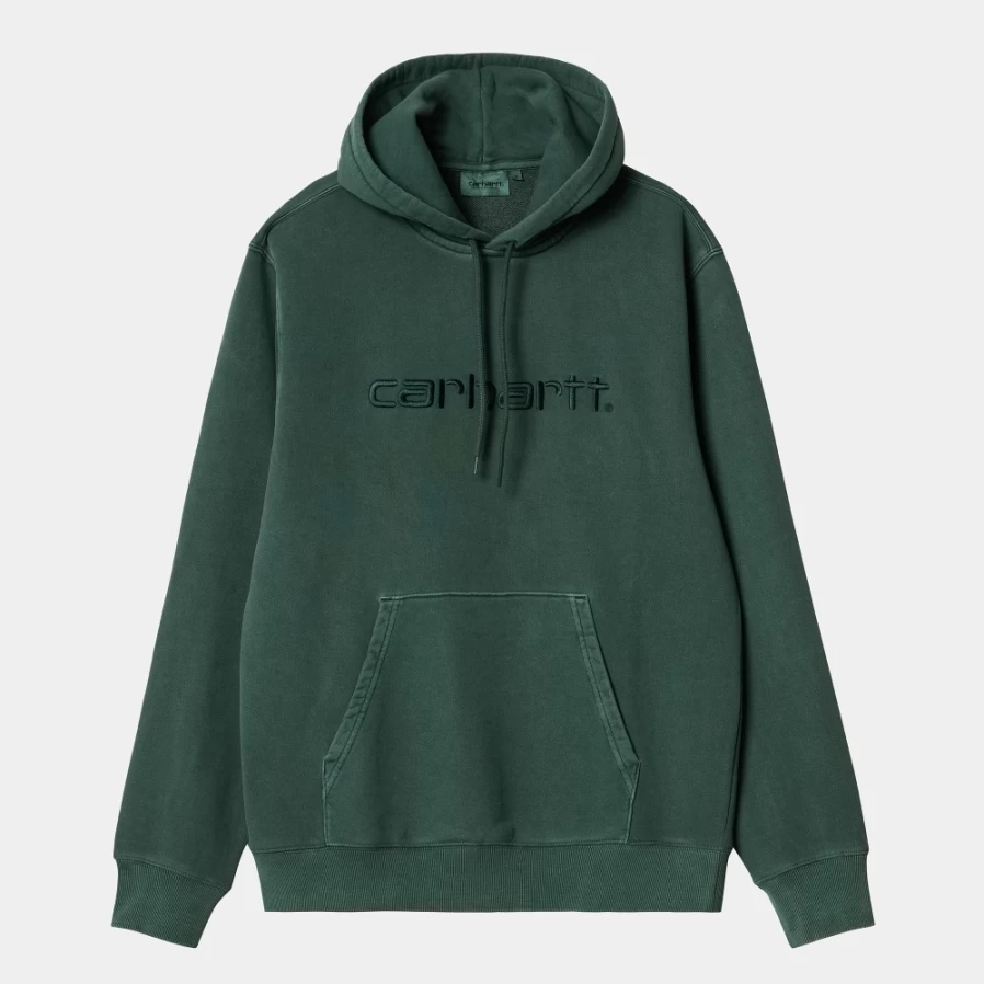 Carhartt WIP Men's Discovery Green Hooded Duster Sweatshirt