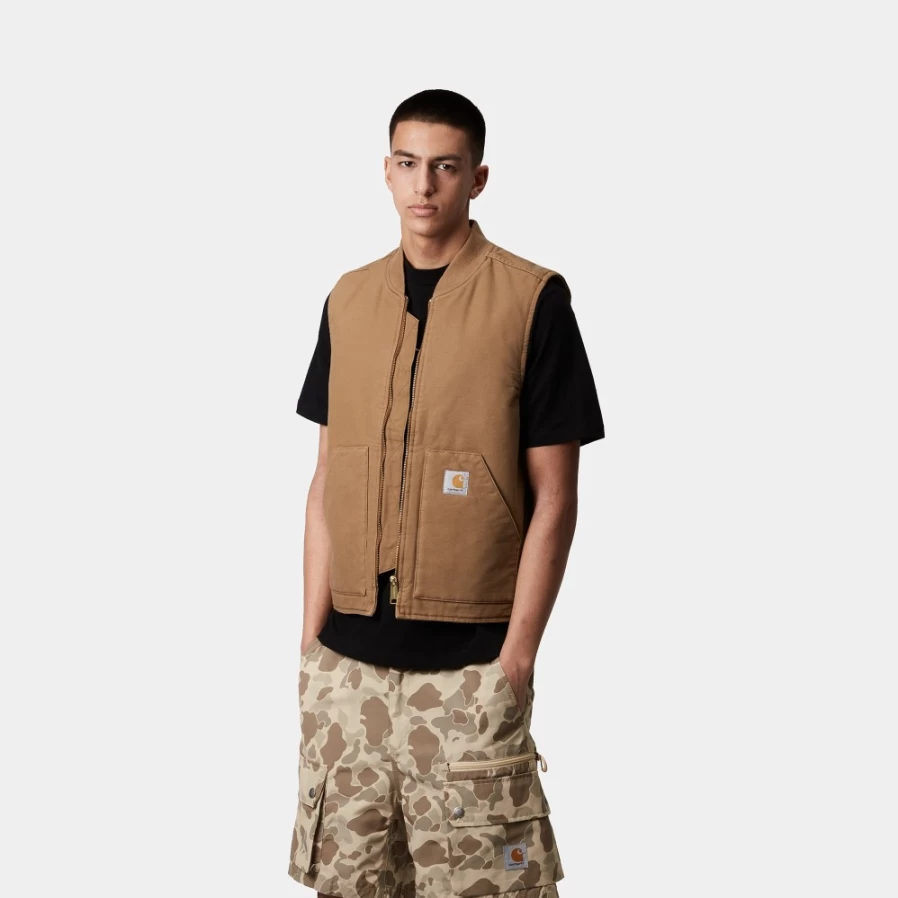 Carhartt WIP Men's Classic Vest in Hamilton Brown - Durable Workwear Style