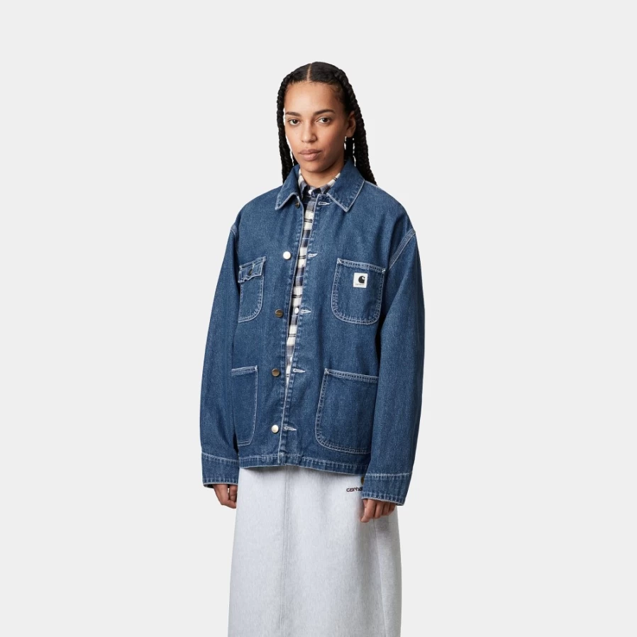 Carhartt WIP Women's Michigan Coat in Blue - Durable Winter Jacket for Women