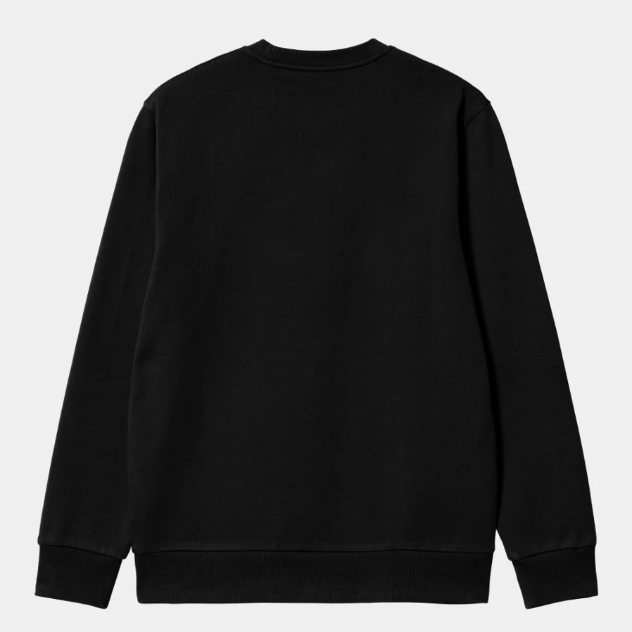 Carhartt WIP Men's Script Embroidery Sweatshirt - Black & White