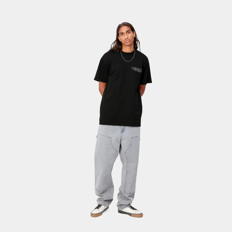 Carhartt WIP Men's S/S Undisputed T-Shirt - Black & White Casual Short Sleeve Tee