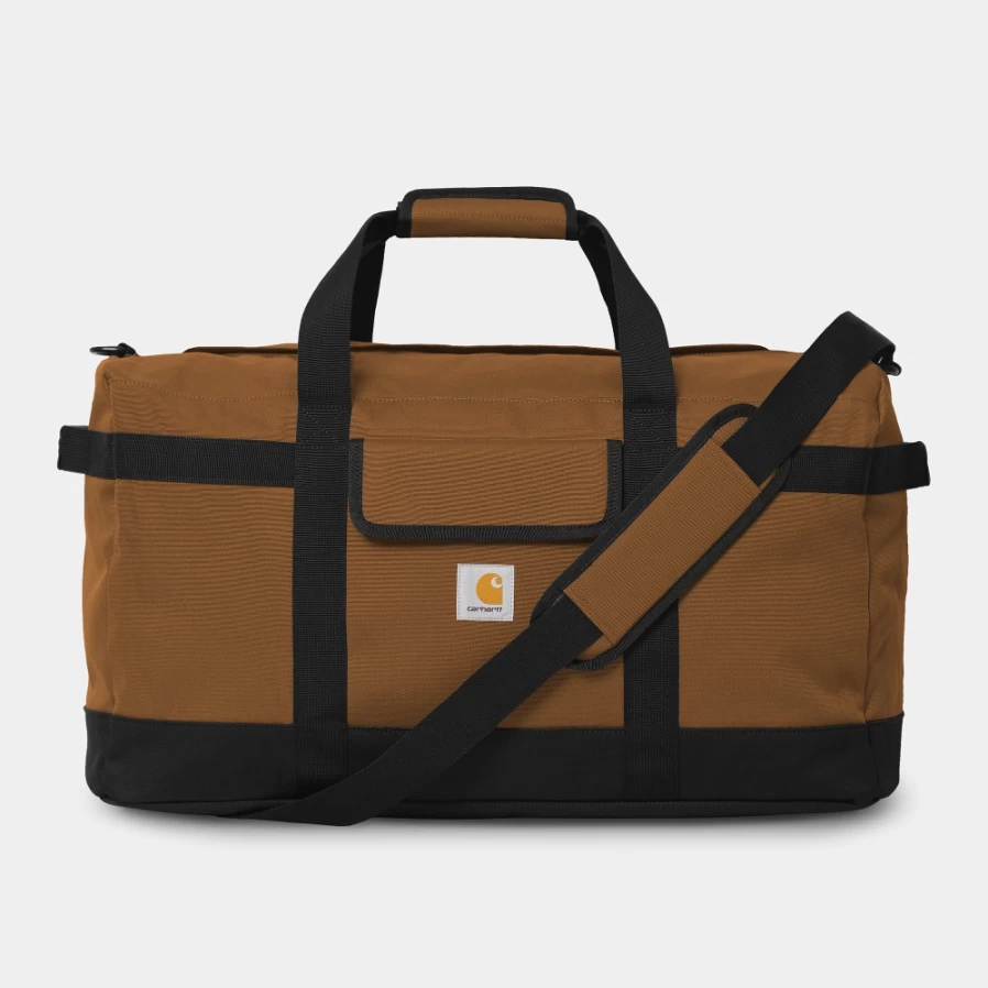 Carhartt WIP Jack Duffle Bag in Deep H Brown - Durable Travel & Gym Duffel