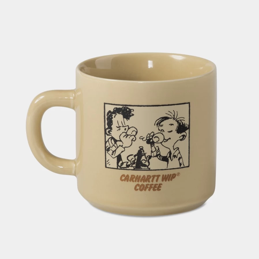 Carhartt WIP Dusty H Brown Coffee Mug – Durable Ceramic Travel Cup for Coffee & Tea