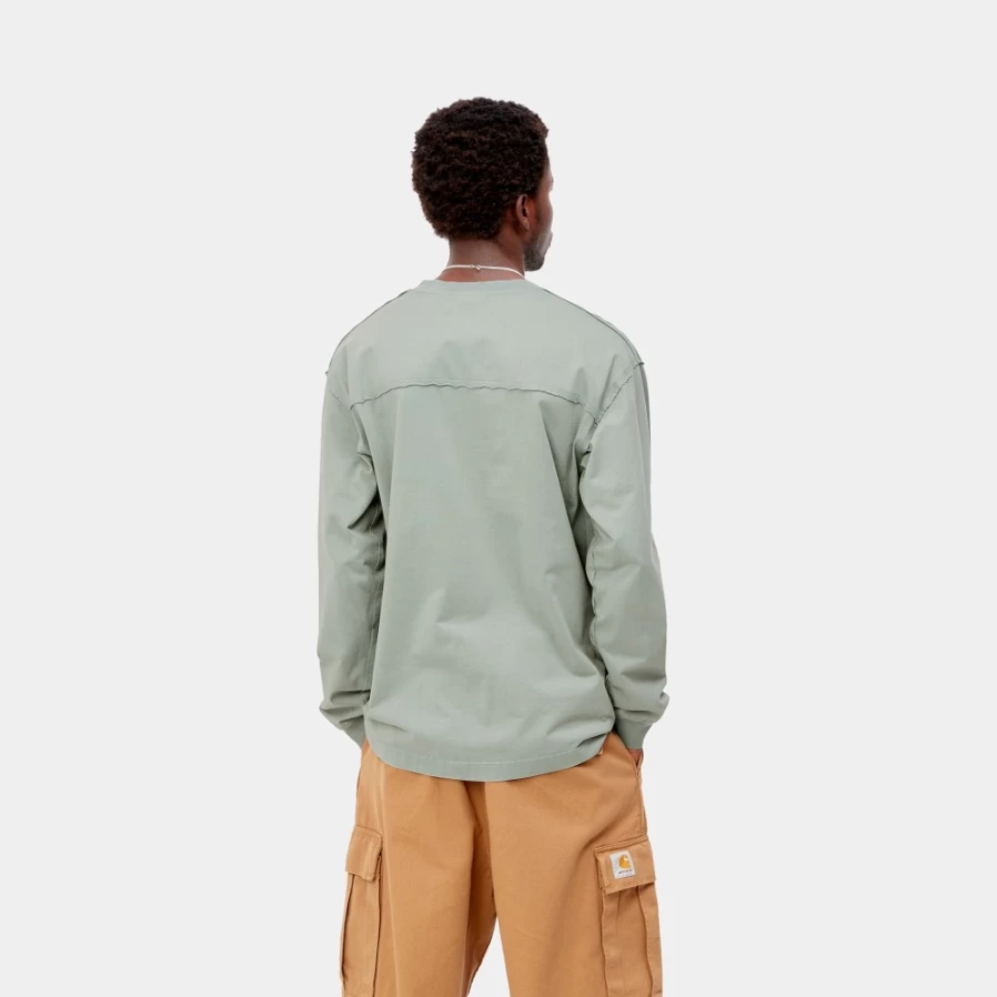 Carhartt WIP Men's Marfa Long Sleeve T-Shirt in Misty Sage