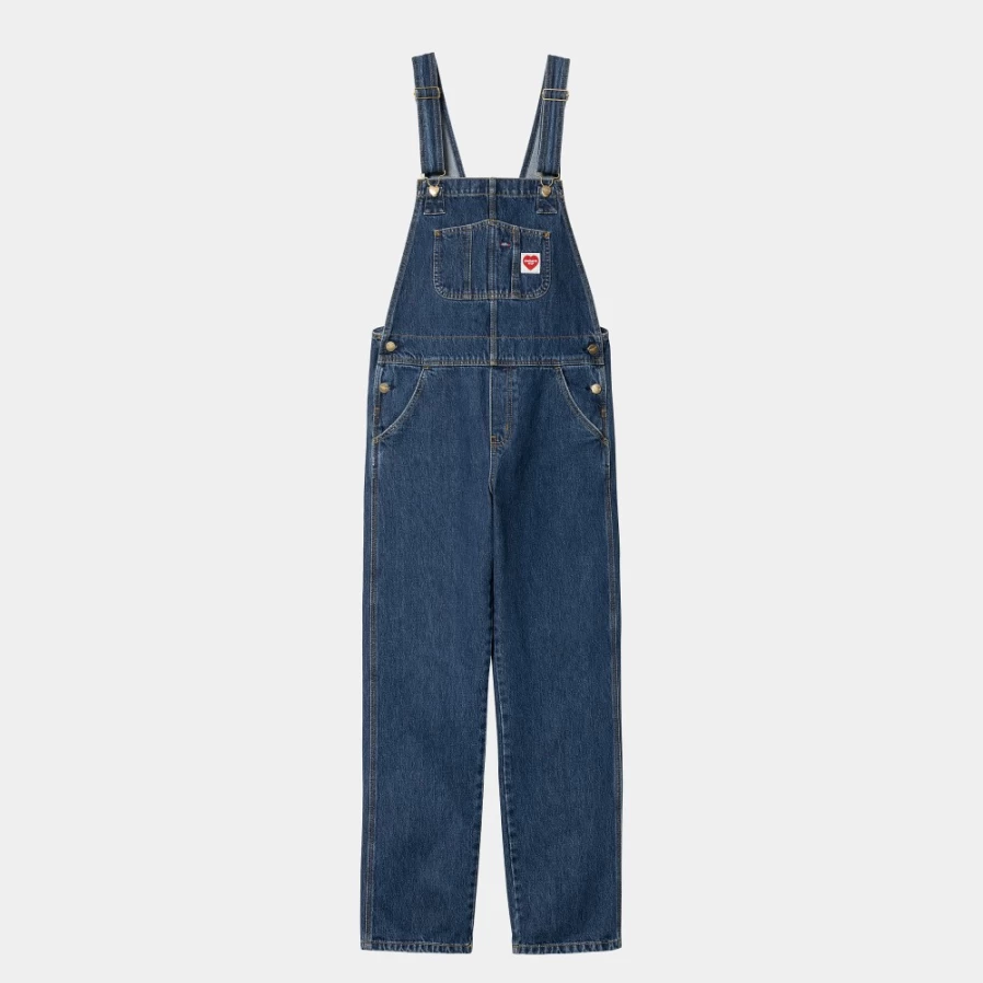 Carhartt WIP Women's Nash Straight Leg Overalls in Blue