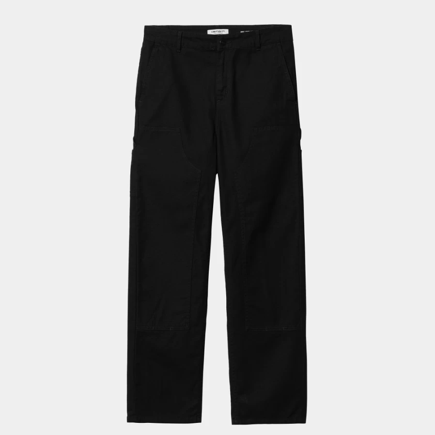 Carhartt WIP Women's Black Double Knee Work Pants - W' Pierce Style