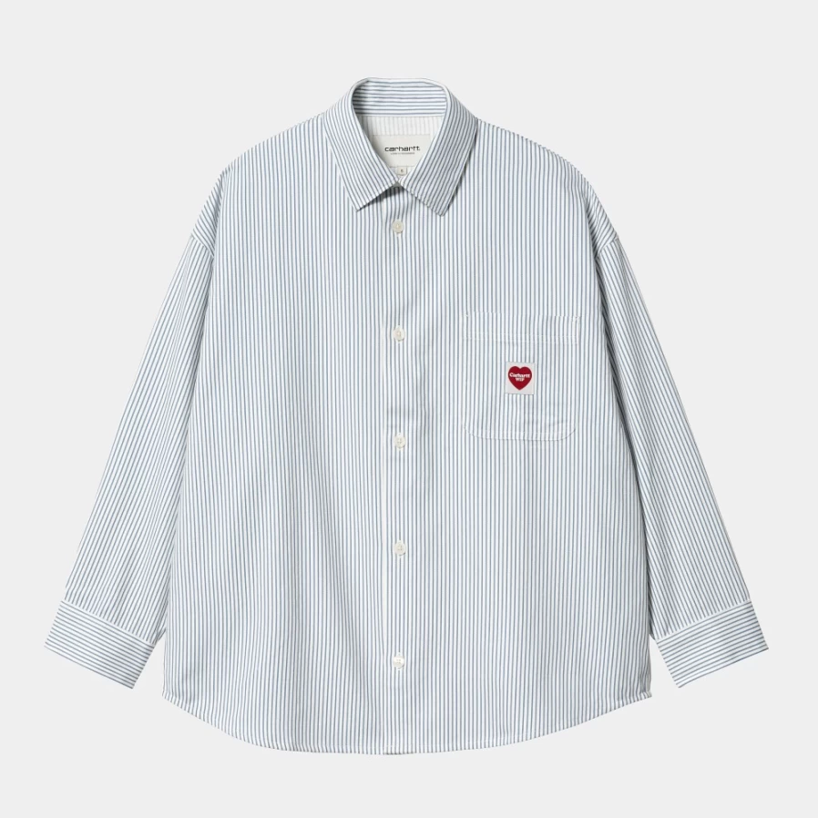 Carhartt WIP Women's Long Sleeve Terrell Shirt in Terrell Stripe