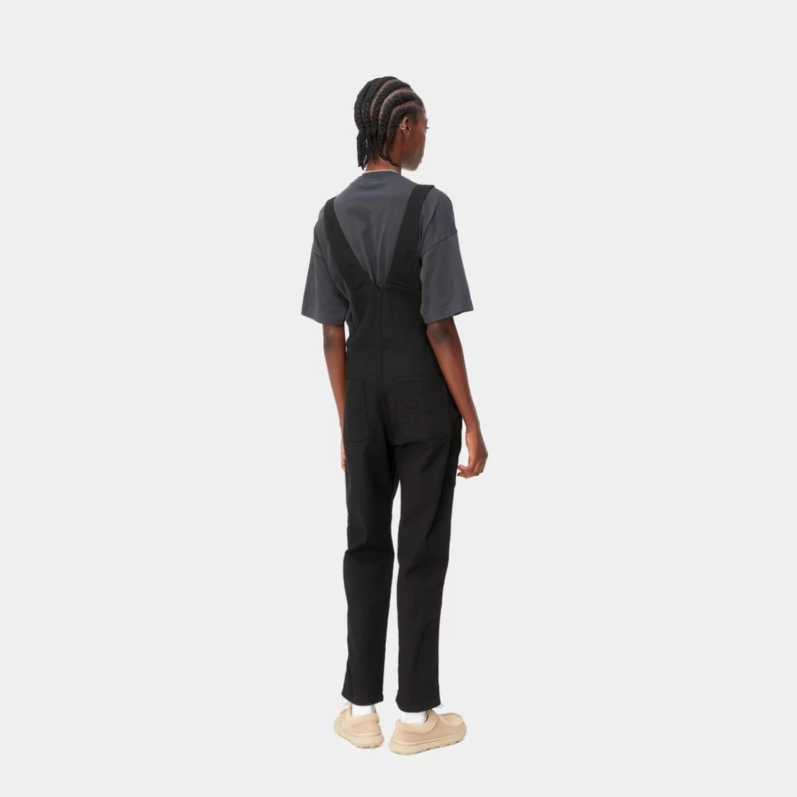 Carhartt WIP Women's Black Bib Overalls - Durable Workwear & Street Style