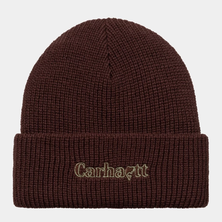 Carhartt WIP Pond Beanie in Ale / Misty Sage - Warm Acrylic Knit Hat for Men & Women