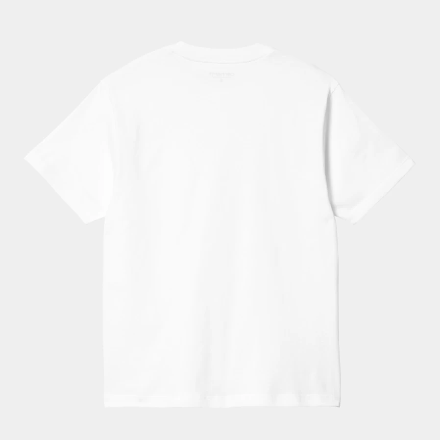 Carhartt WIP Women's White Short Sleeve Pocket Heart Graphic T-Shirt