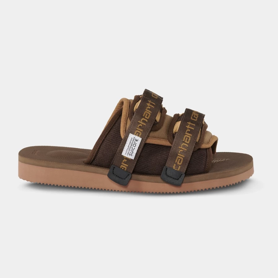 Carhartt WIP Women's Hamilton Brown Moto Sandals Collaboration with Suicoke