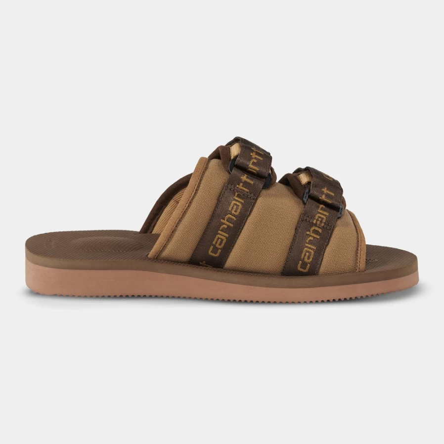 Carhartt WIP Women's Hamilton Brown Moto Sandals Collaboration with Suicoke