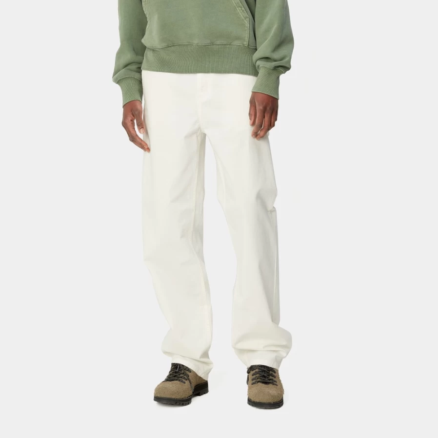 Carhartt WIP Women's Pierce Straight Leg Pant in Off-White