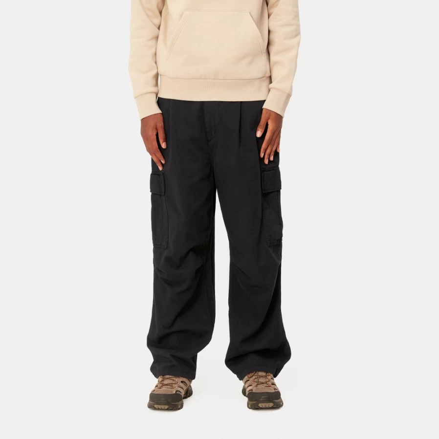 Carhartt WIP Men's Cole Cargo Pants in Black - Durable Workwear & Streetwear Style