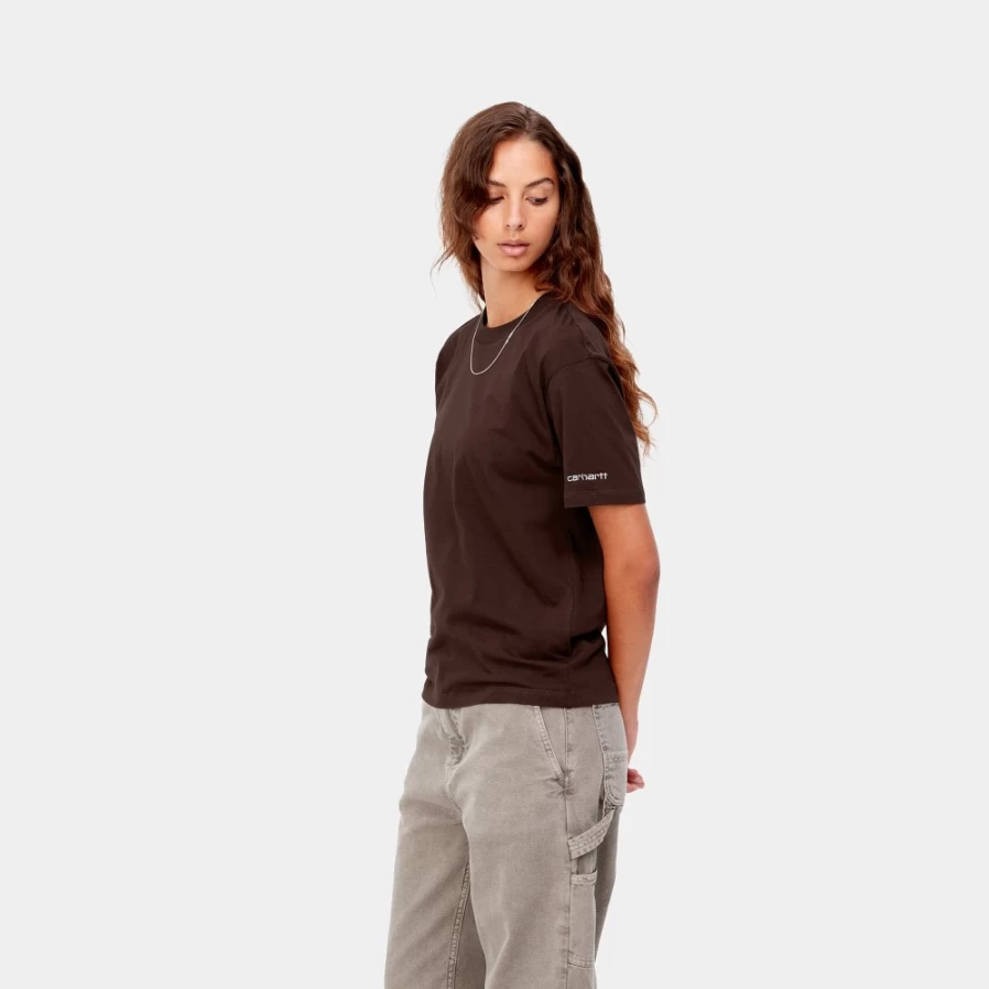 Carhartt WIP Women's Ontario Short Sleeve T-Shirt in Ale/Wax