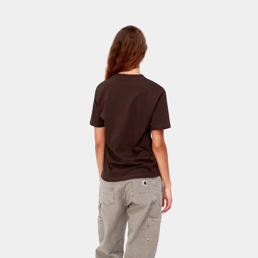 Carhartt WIP Women's Ontario Short Sleeve T-Shirt in Ale/Wax