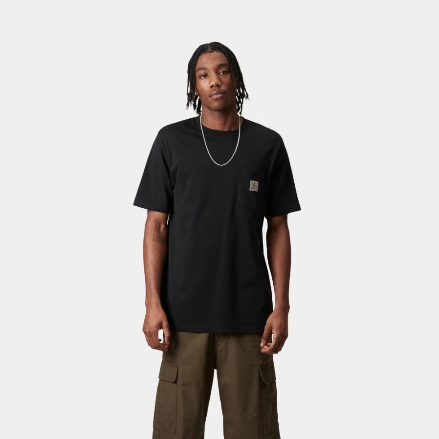 Carhartt WIP Men's Dark Navy Short Sleeve Pocket T-Shirt