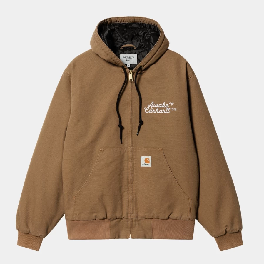 Carhartt WIP Men's Active Jacket in Awake NY Hamilton Brown - Og Style